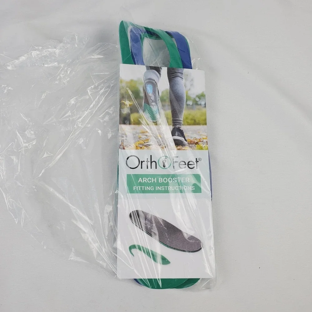 Orthofeet Tilos Hands-Free Wide Shoes Men's Size 11.5 2E Gray w/ Arch Boosters
